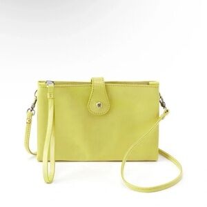 Hobo Reveal Leather Crossbody Bag in Lemongrass NWT